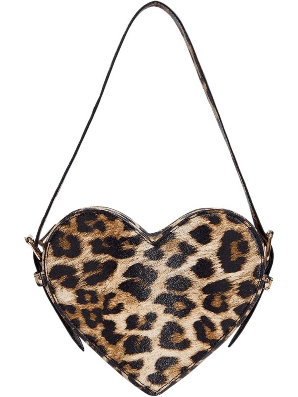 Leopard Print Y2K Heart Shape Tote Handbag | Mini Clutch Purse for Women